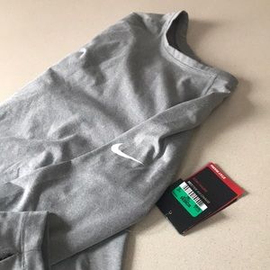NWT NIKE compression top gray